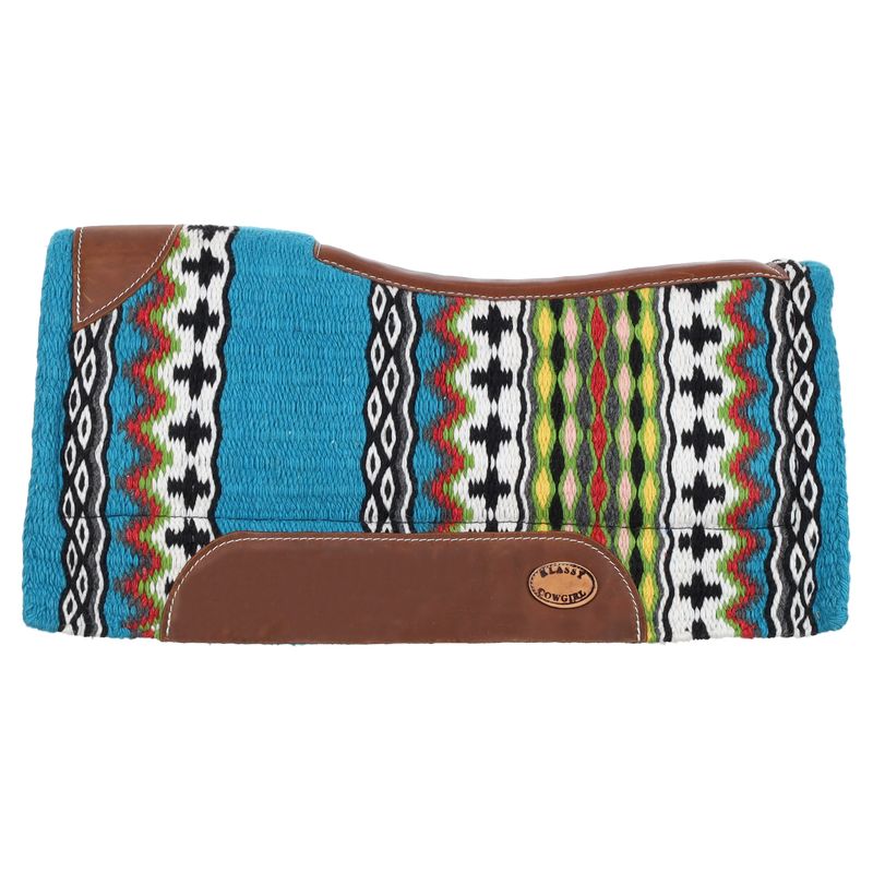 Klassy Cowgirl Desert Fiesta Contoured Wool Top Saddle Pad  28" x 30"