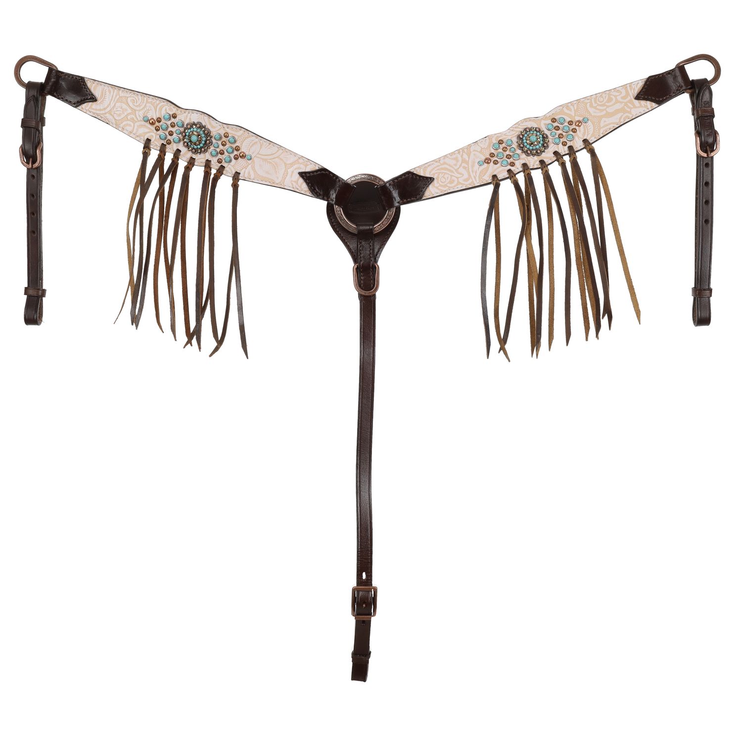 Tack Set - Showman Blushed Rose One Ear Headstall and Breastcollar Set