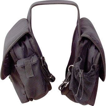 Deluxe Rear Saddle Bag, Color: Black