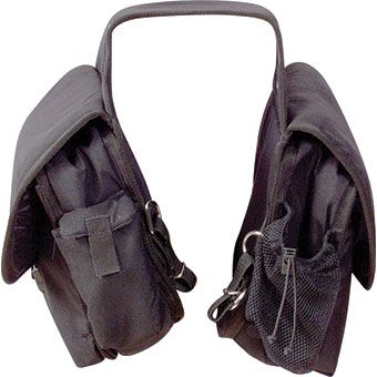 Deluxe Rear Saddle Bag, Color: Black