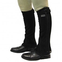 Children's Half Chaps, Black, Size: Small/Medium