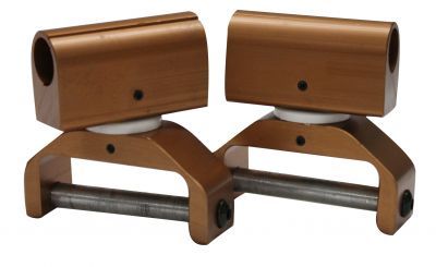 Stirrup Swivel Turners - Locking, Size: 2.5" - Copper Finish