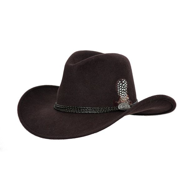 Outback Shy Game Crushable Wool Hat, Brown, Size: S