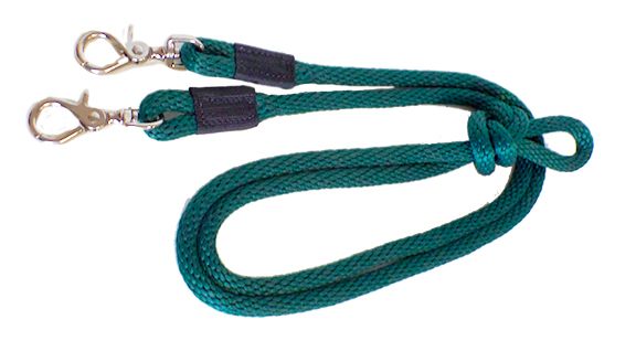 Nylon Trail Rein - 10' 5/8", Color: Black