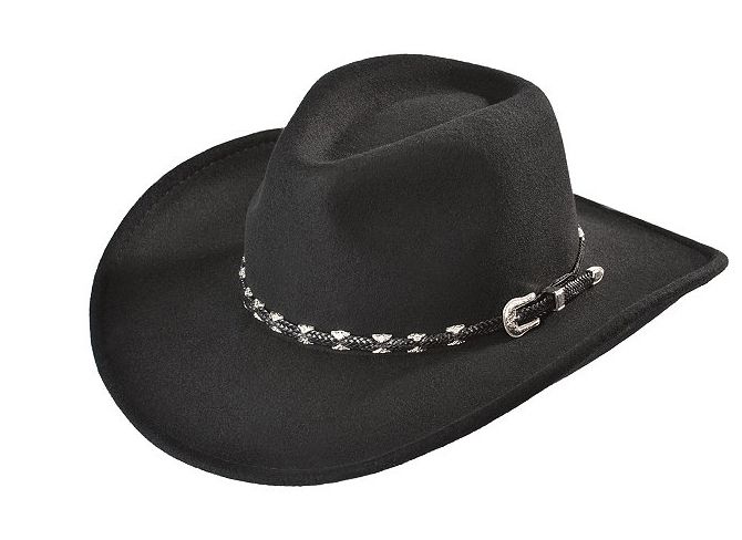 Outback Wallaby 100% Australian Wool Hat, Black, Size: S