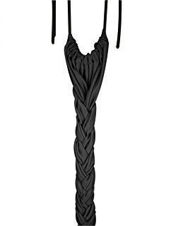 Nylon/Spandex Braid In Tail Bag, Color: Black