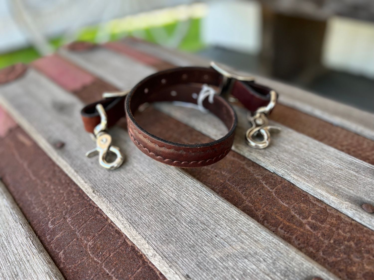 Wither Strap - w/Scissor Snaps U.S.A. Made, Color: D.Oil - Shell