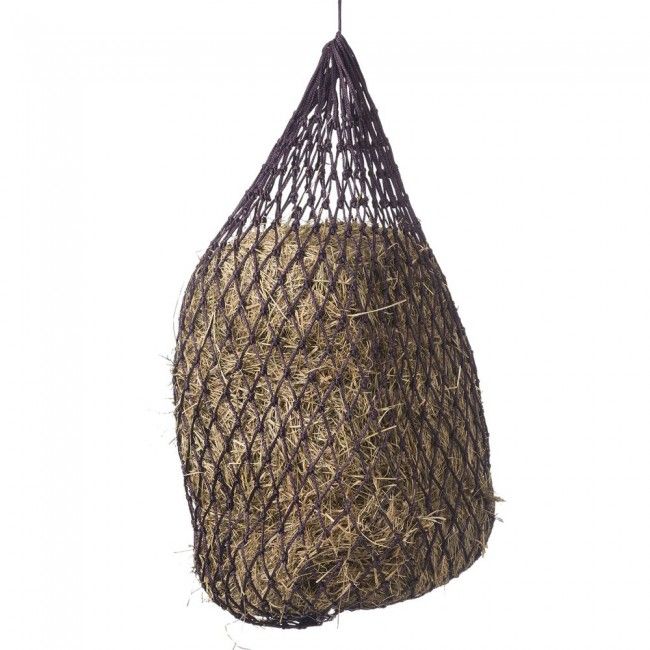 Deluxe Slow Feed Hay Net - 2"x2" - 42" Long, Color: Black