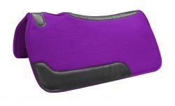 Showman Felt Pad w/ Wear Leathers - Pony, Color: Purple