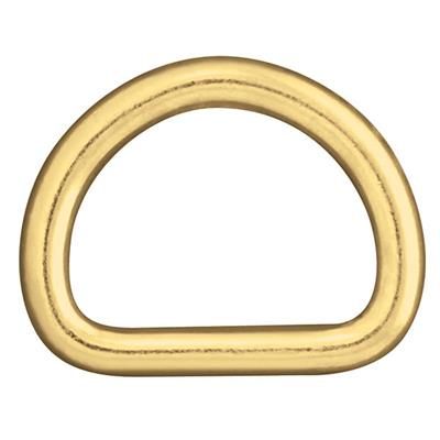 Welded Dee (d-ring) Brass, Size: 1-1/2"