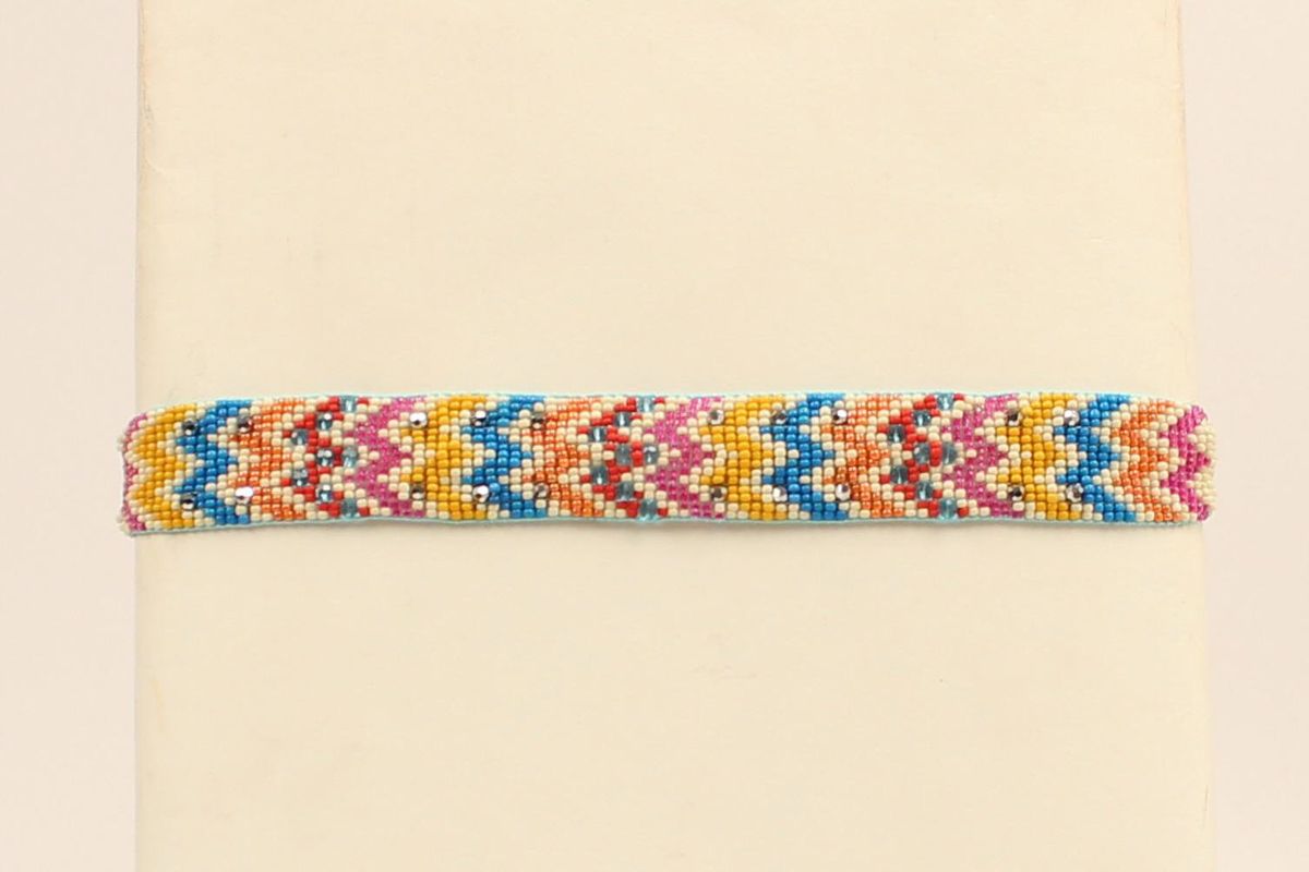 Headband - Beaded, Color: Chevron