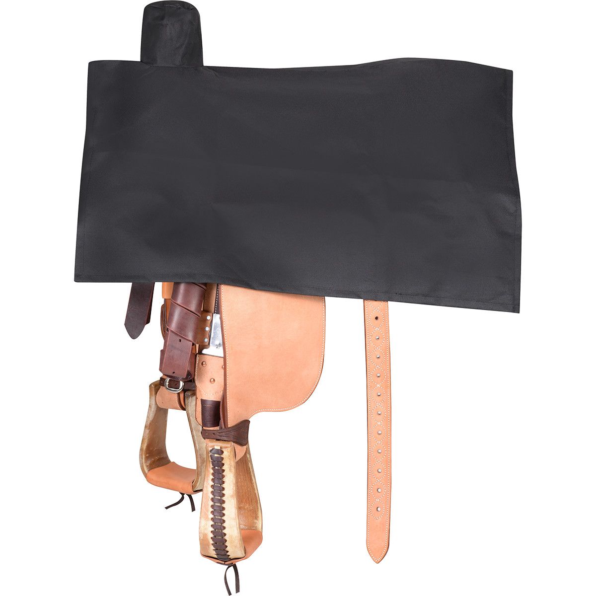 Western Saddle Cover, Color: Black