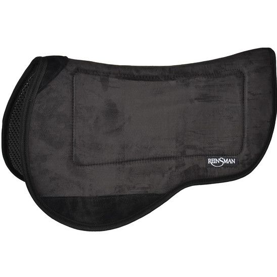 Reinsman Contoured Tacky Too Trail Pad, , Color: Black Microsuede (70)