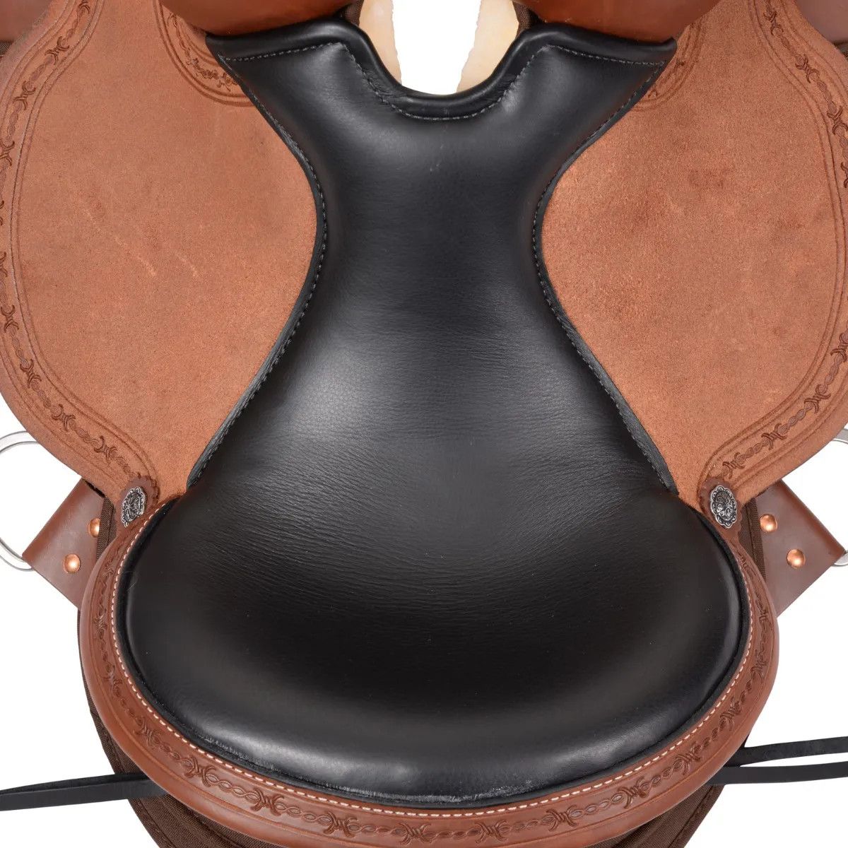 16" X-Wide Bar Circle Y Iron Weed Trail Saddle