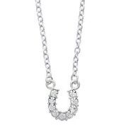 Necklace - Clear Rhinestone Horseshoe