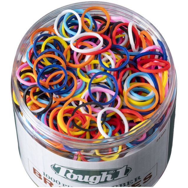 Braiding Bands - Rainbow 1000 Count