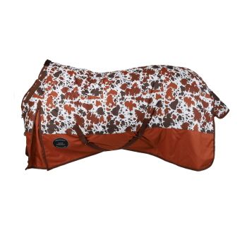 Turnout Blanket - Cow Print 1200D Waterproof - PONY/YEARLING 48"- 54"