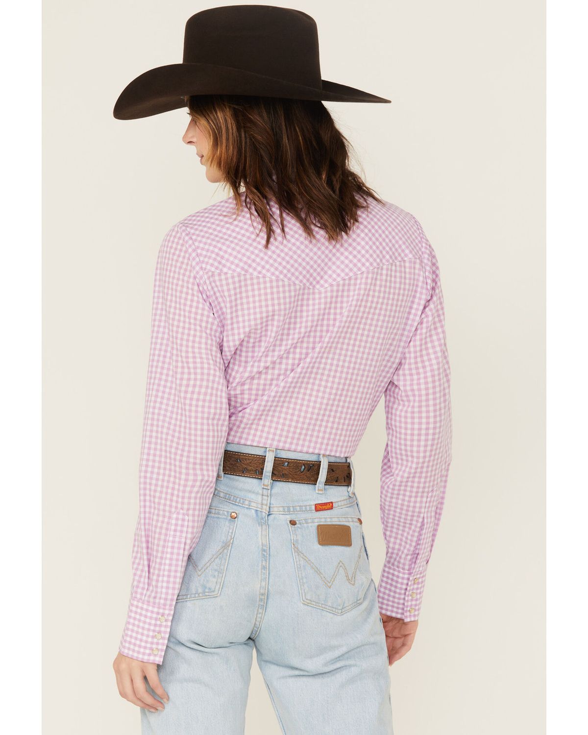 Women's Cowboygirl Longsleeve Gingham Western Shirt