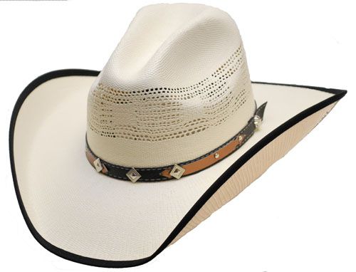WEX Straw Hat w/ Trim on Brim, Natural, Size: Kids