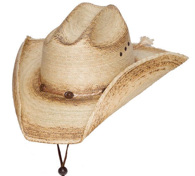 WEX Palm Cattleman Hat w/ Stampede String, Size: Kids