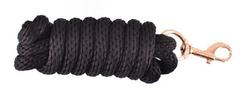 8' Braided Derby Lead Rope, Color: Black