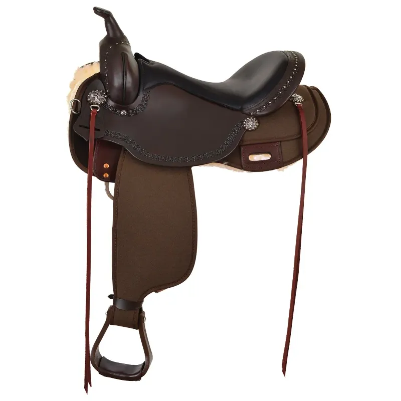 17" X-Wide Bar Circle Y Willow Springs Cordura Trail