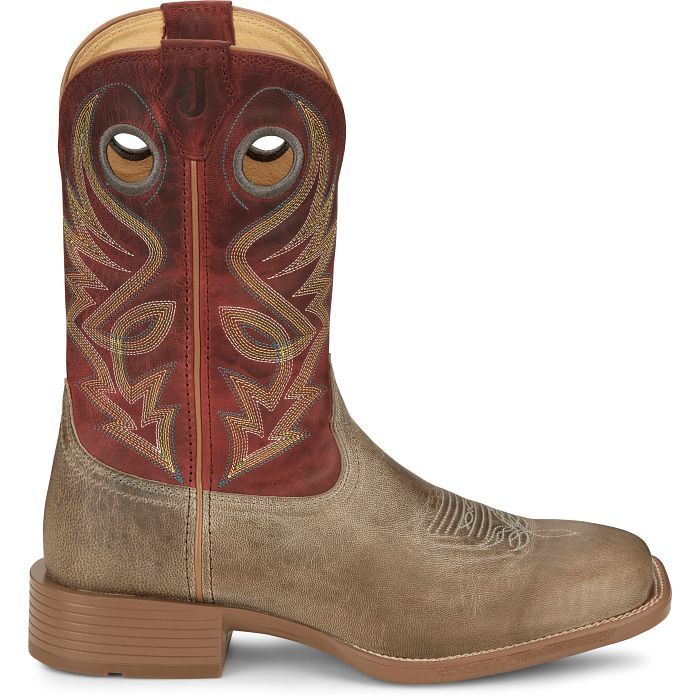 Men's Justin Pickett Grey Boots