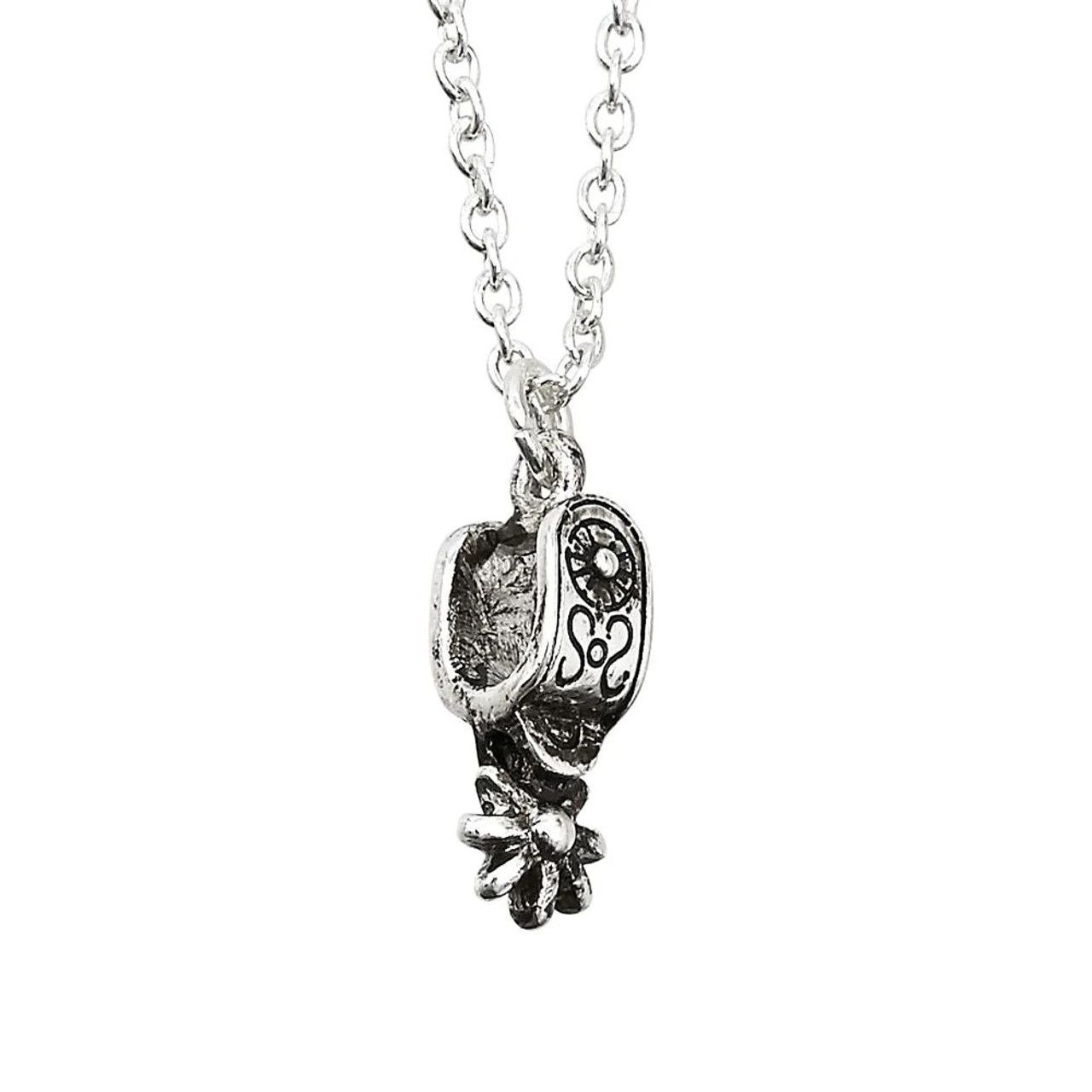 Necklace - Western Spur w/Cowboy Hat Box