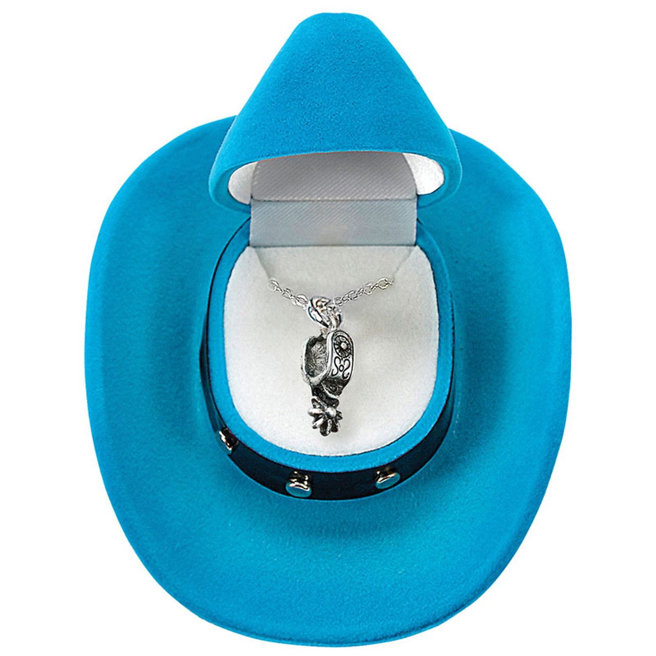 Necklace - Western Spur w/Cowboy Hat Box