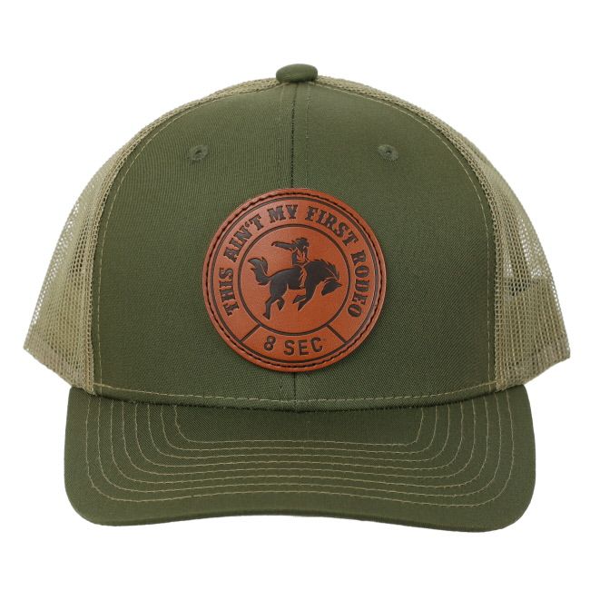 Ball Cap - Leather Patch Trucker Cap