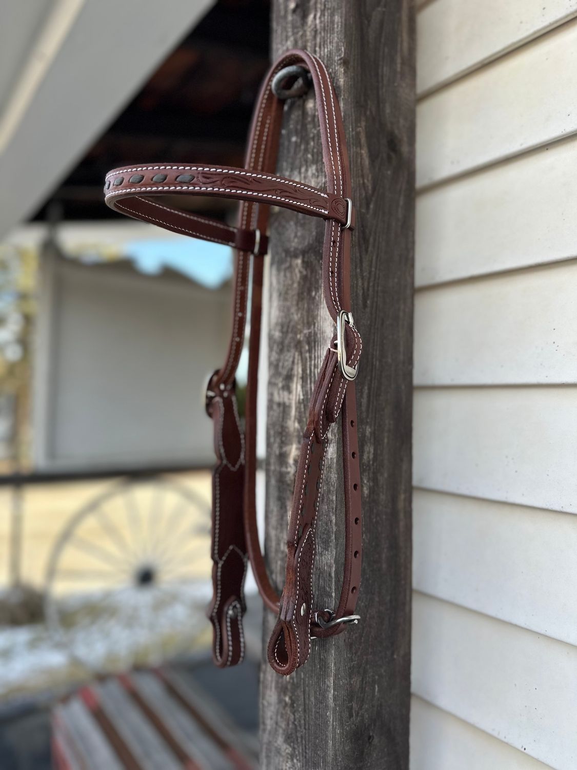 Justin Cody Browband Headstall with Buckstitch