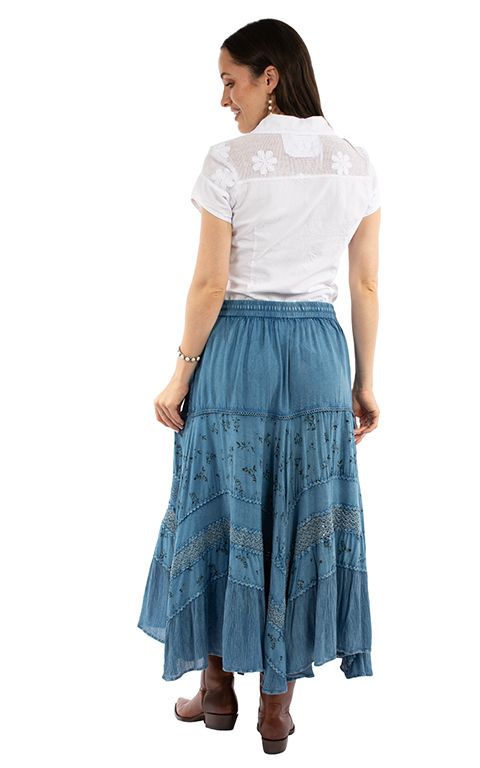 Women's Scully Multi-Pannel Skirt, Blue