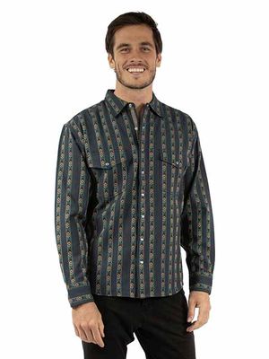 Men's Scully Stripe Shirt, Navy