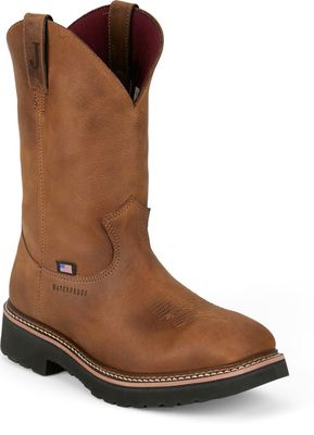 Men's Justin Homeland Ames 11" Waterproof Steel Toe Work Boot