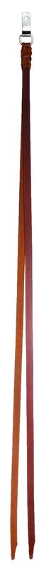 Plaited Saddle Strings with Concho Tie (Brown)