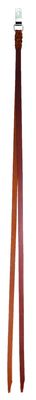 Plaited Saddle Strings with Concho Tie (Brown)