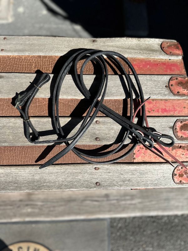 Tack Set - Browband Headstall and Breast Collar Set, Black - Pony/Mini