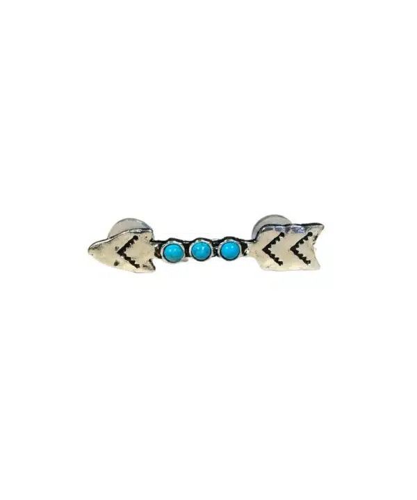 Hat Pin - Arrow with Turquoise