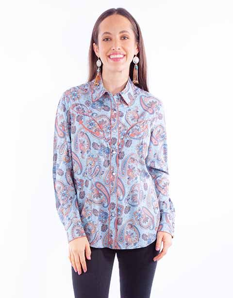 Women's Scully Paisley Western Shirt
