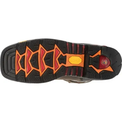 Men's Justin Tanker Brown Black Steel Toe