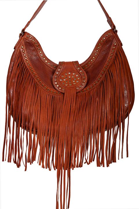 Handbag - Studded with Fringe