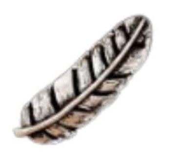 Hat Pin - Silver Feather