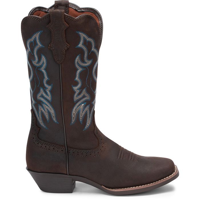 Women's Justin Brandy Dark Brown