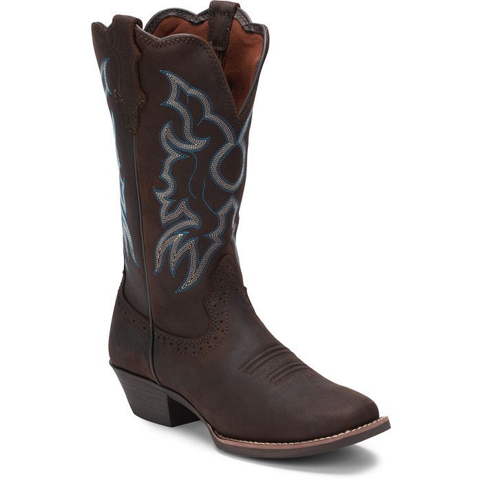 Women's Justin Brandy Dark Brown