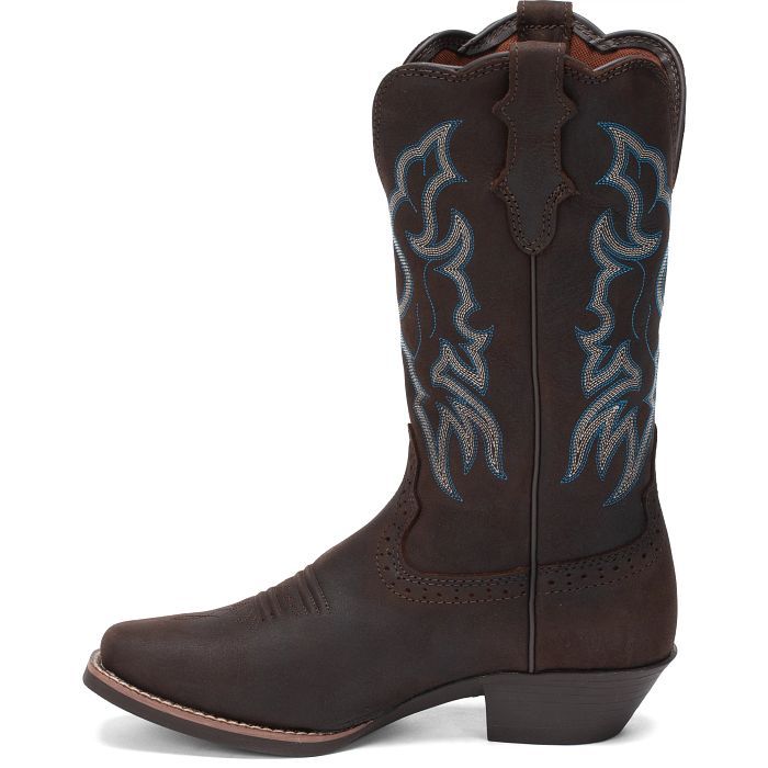Women's Justin Brandy Dark Brown