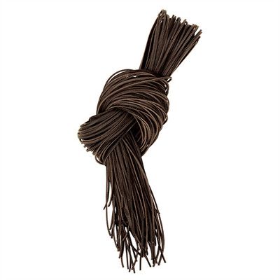 Leather Latigo Strings D.Oil/Black - 72" x 1/8"