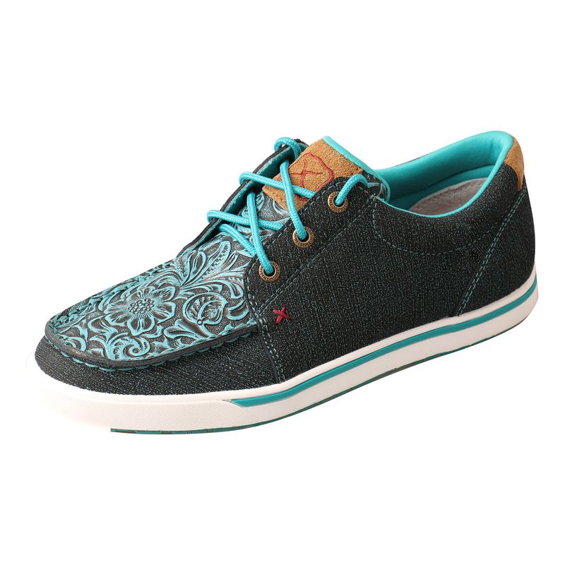 Women's Twisted X Kicks - Tooled Dark Teal