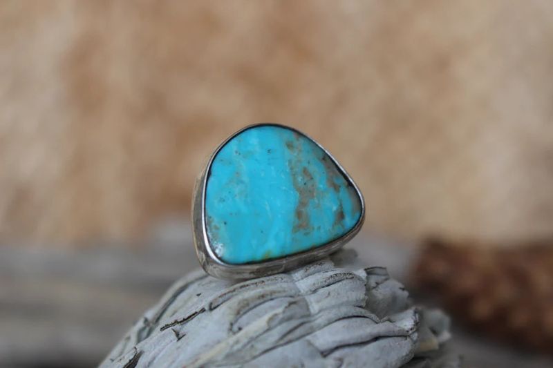 Square Turquoise Concho - .75"x.75"