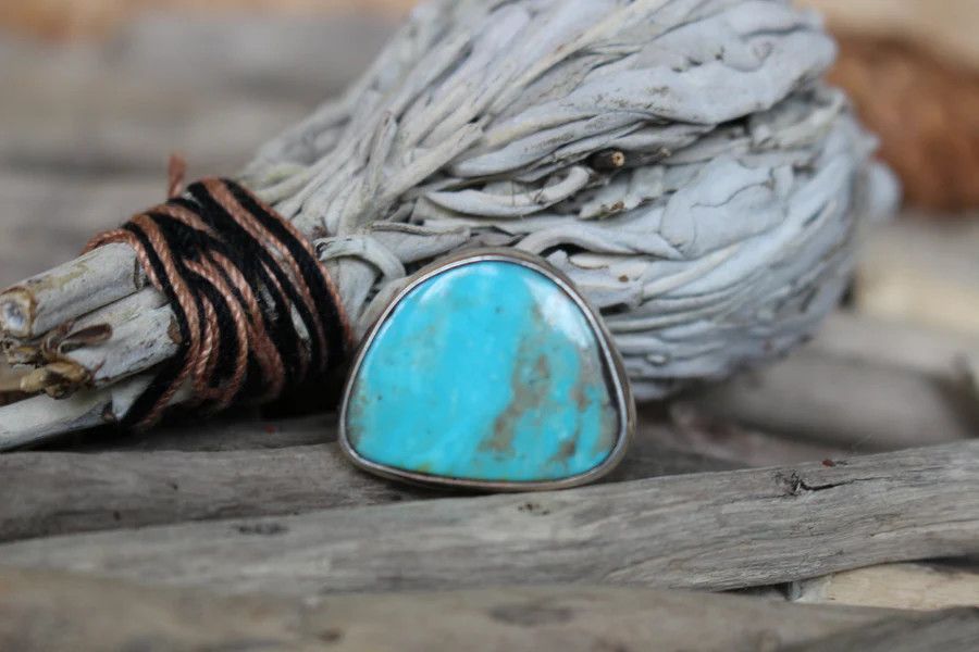 Square Turquoise Concho - .75"x.75"