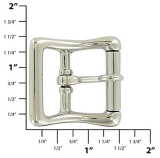 Locking Tongue Center Bar Roller Buckle, Zinc Alloy